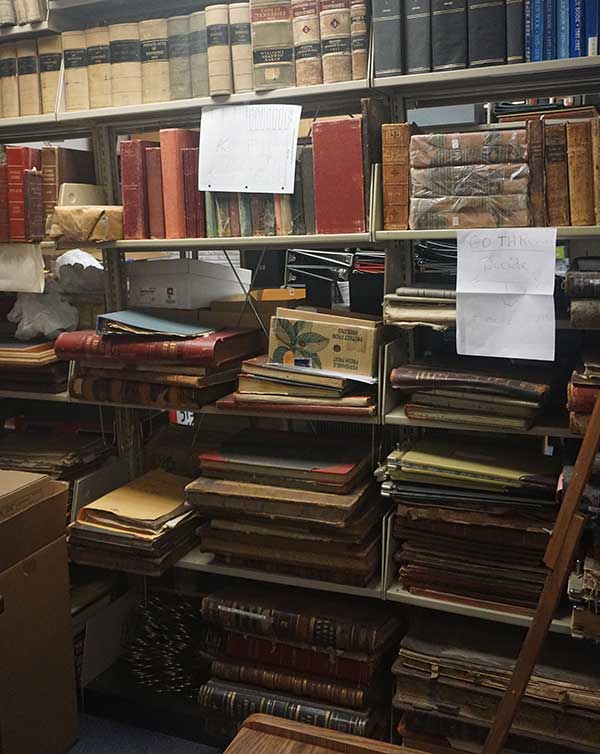 Perry County Records shelf